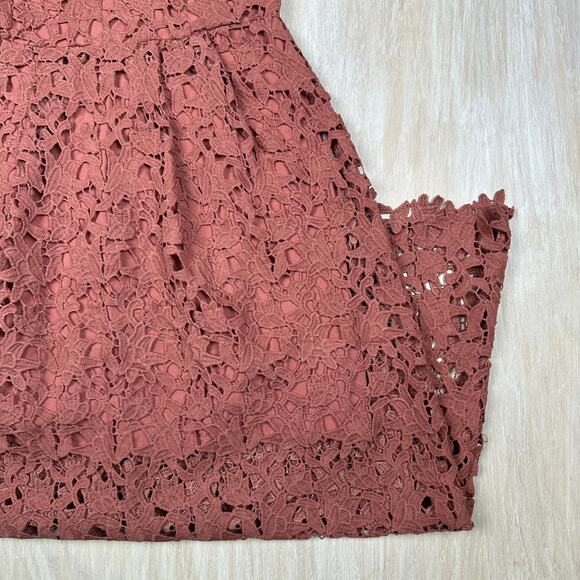 ASTR The Label Lace A-Line Spaghetti Strap Romantic Boho Chic Midi Dress Medium - Picture 3 of 16